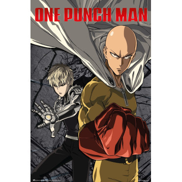 Poster One Punch Man Saitama & Genos