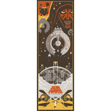 Porta Poster Star Wars Episódio I Ameaça Fantasma