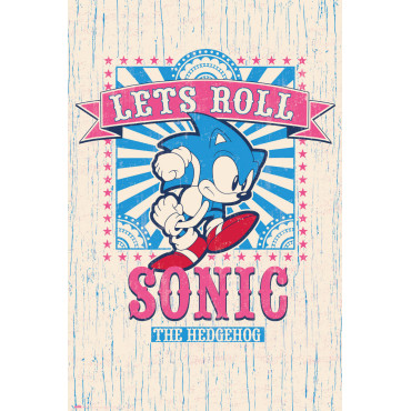 Cartaz Sonic Let's Roll