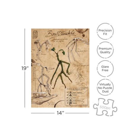 Puzzle 500 Peças Bowtruckle Animais Fantásticos