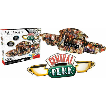 Puzzle de 600 peças Friends Central Perk Collage