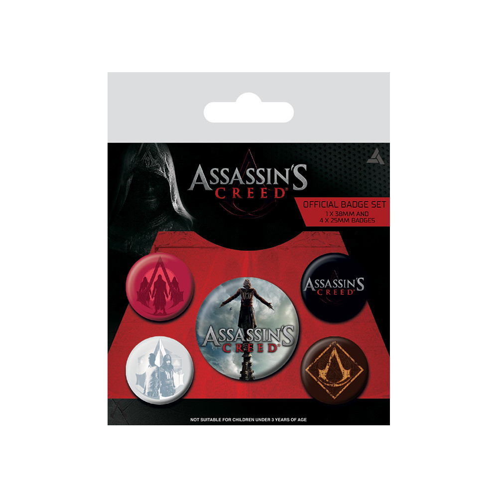 Conjunto de crachás Assassins Creed Movie