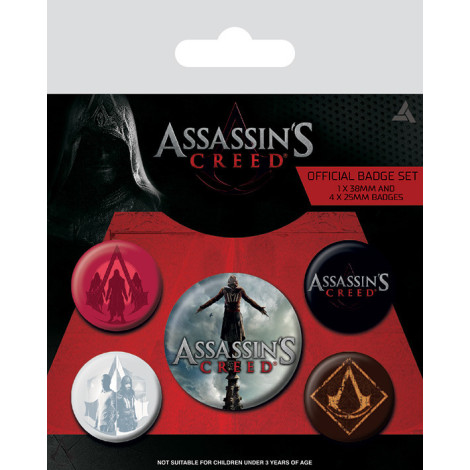 Conjunto de crachás Assassins Creed Movie