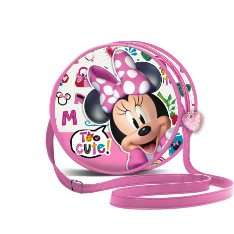 Mala de ombro cor-de-rosa da Minnie Mouse