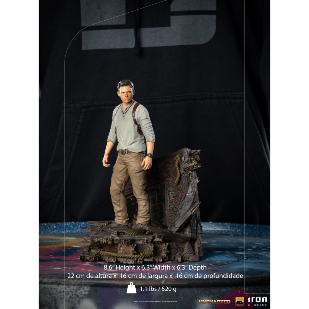 Nathan Drake Deluxe Figure à escala artística de Uncharted