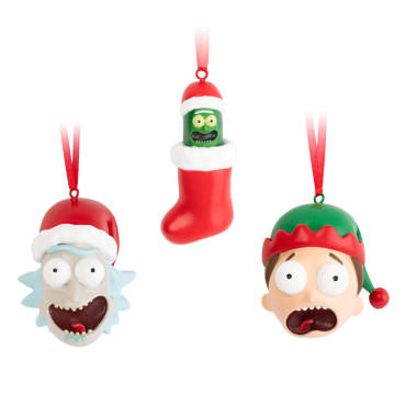 Ornamentos de Natal Rick, Morty e Rick Pickle