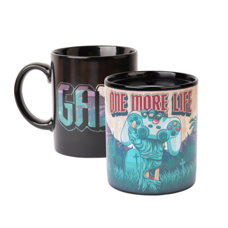 Caneca termocolor One More Life da Gameration