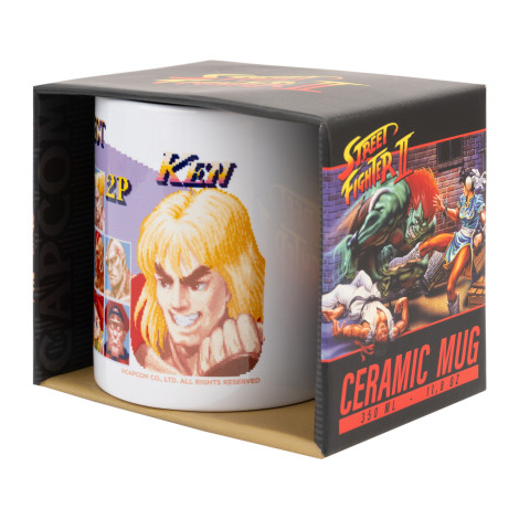 Caneca de seleção de jogador de Street Fighter