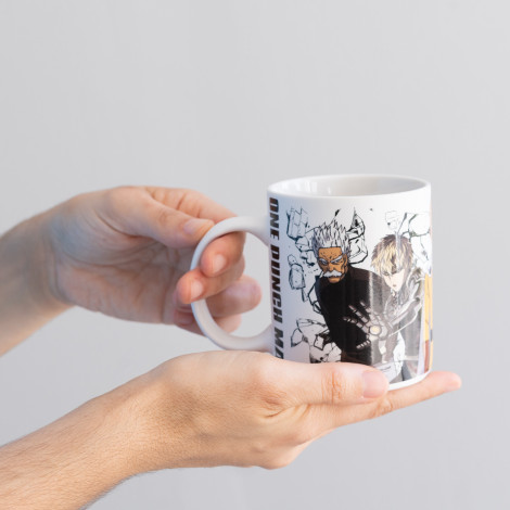 Caneca dos heróis de One Punch Man