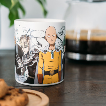 Caneca dos heróis de One Punch Man