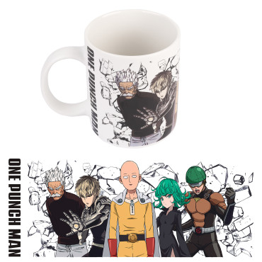 Caneca dos heróis de One Punch Man