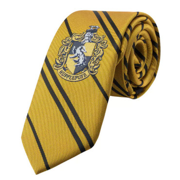 Gravata de microfibra Hufflepuff para criança