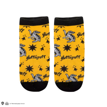 Conjunto de 3 pares de meias Hufflepuff Harry Potter