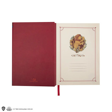 Caderno de luxo e birôs Gryffindor Harry Potter