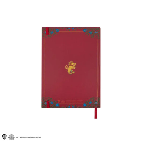 Caderno de luxo e birôs Gryffindor Harry Potter