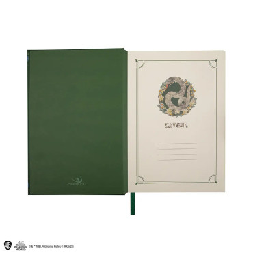 Caderno e caneta Slytherin Harry Potter Deluxe