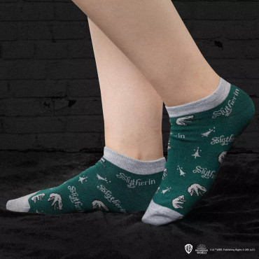 Conjunto de 3 pares de meias Slytherin Harry Potter