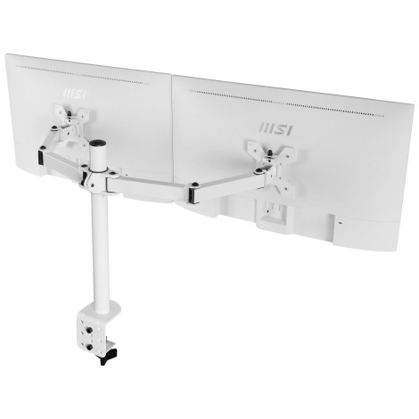 Suporte duplo para monitor de 27" Mars Gaming Branco