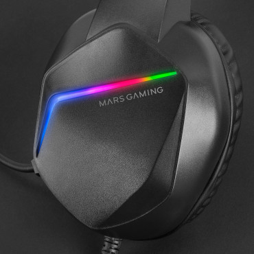 Auricular para jogos Rainbow Mars Gaming MH122 Preto