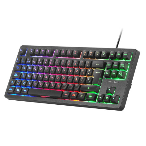 Teclado TKL H-Mech FRGB Mars Gaming MK023 Preto