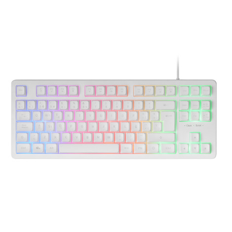 Teclado TKL H-Mech FRGB Mars Gaming MK023 Branco