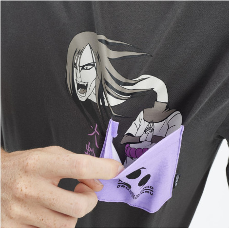 T-shirt cinzenta Orochimaru Naruto