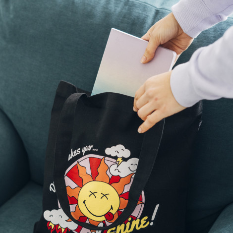 Bolso De Tela Smiley Quirky Comics