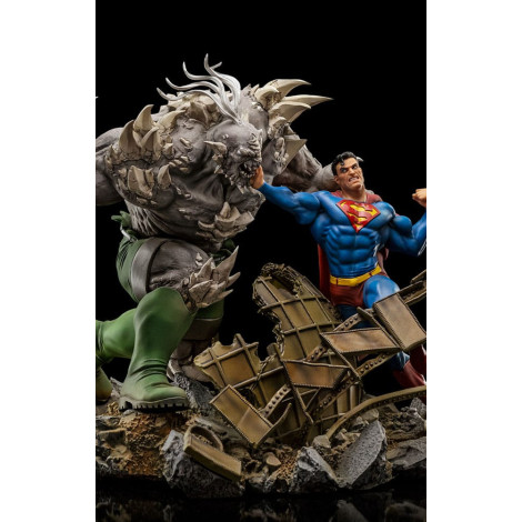 Superman DC Comics Figura 1/10 Bds Escala de Arte Vs Doomsday Heo Eu Exclusivo 30 Cm