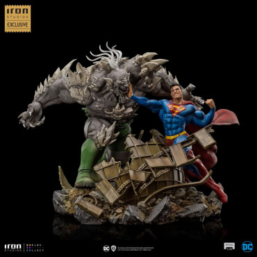 Superman DC Comics Figura 1/10 Bds Escala de Arte Vs Doomsday Heo Eu Exclusivo 30 Cm