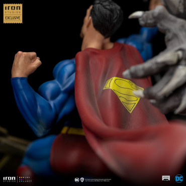 Superman DC Comics Figura 1/10 Bds Escala de Arte Vs Doomsday Heo Eu Exclusivo 30 Cm