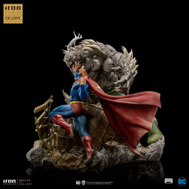 Superman DC Comics Figura 1/10 Bds Escala de Arte Vs Doomsday Heo Eu Exclusivo 30 Cm