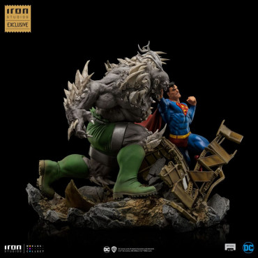 Superman DC Comics Figura 1/10 Bds Escala de Arte Vs Doomsday Heo Eu Exclusivo 30 Cm