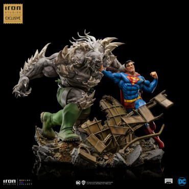 Superman DC Comics Figura 1/10 Bds Escala de Arte Vs Doomsday Heo Eu Exclusivo 30 Cm