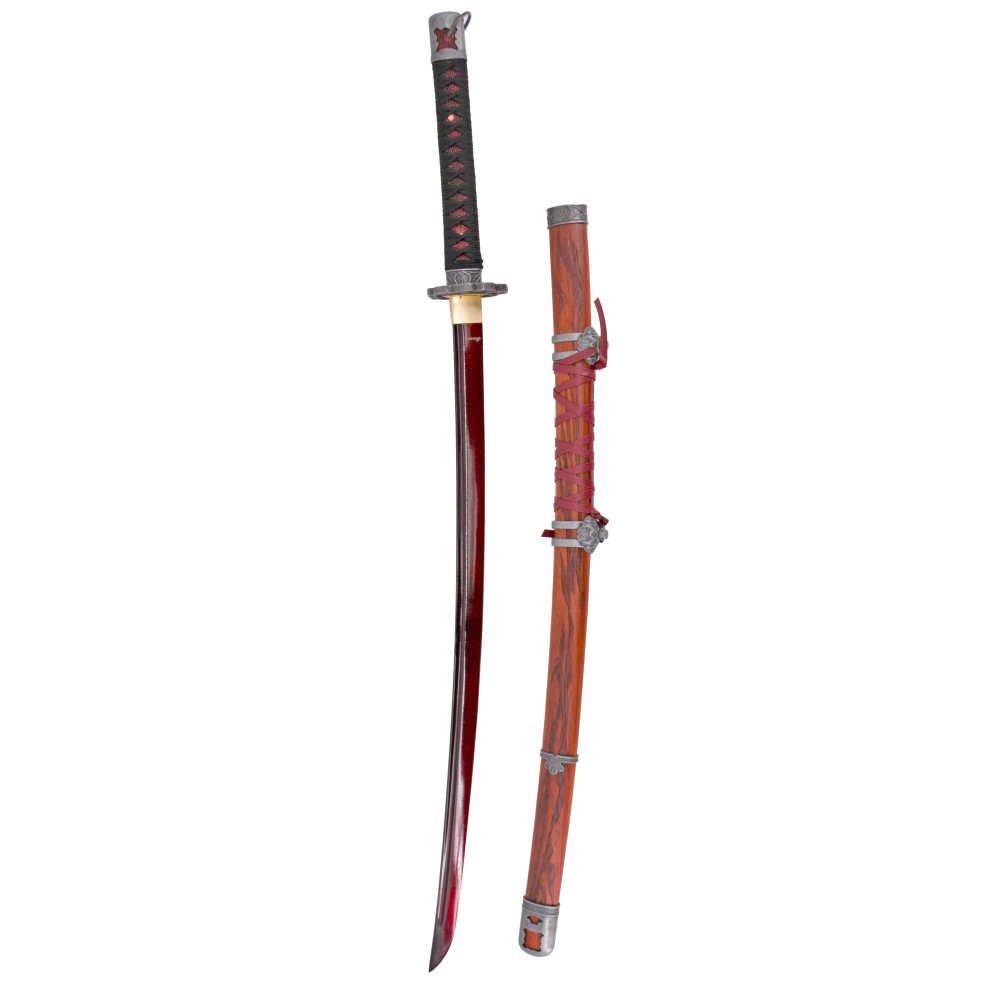 Katana Sekiro Shadows Die Twice aço 103 cm com bainha de madeira