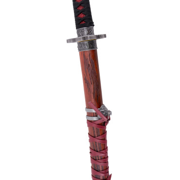 Katana Sekiro Shadows Die Twice aço 103 cm com bainha de madeira