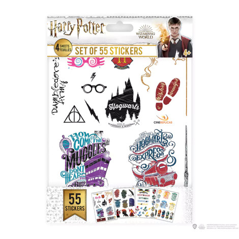 Conjunto de 55 autocolantes Harry Potter