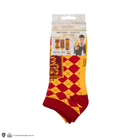 Conjunto de 3 pares de meias Harry Potter Gryffindor