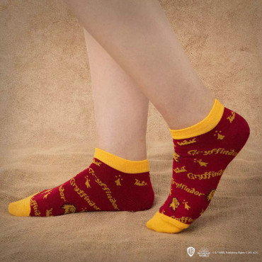 Conjunto de 3 pares de meias Harry Potter Gryffindor