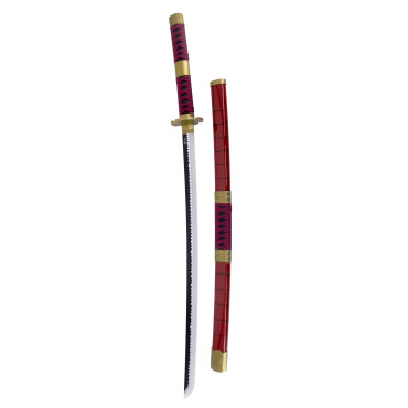 Katana Sandai Kitetsu de bambu com luz de Zoro One Piece