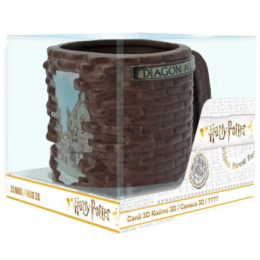 Caneca Harry Potter Diagon Alley 3D