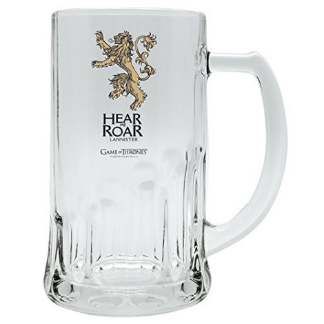 Caneca de vidro de cerveja de cristal Lannister de Game of Thrones