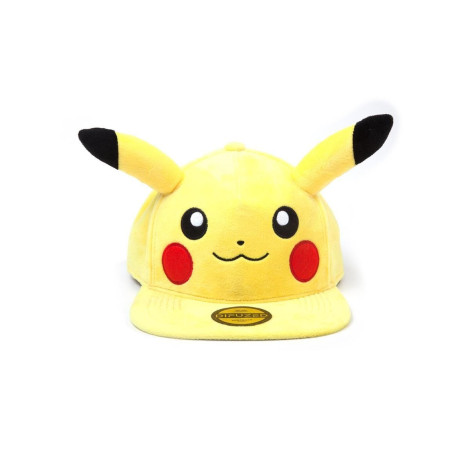 Chapéu com orelhas Pokemon Pikachu