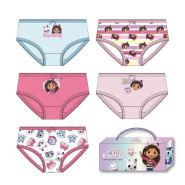 PACK BRAGUITAS SINGLE JERSEY 5 PIEZAS GABBY´S DOLLHOUSE