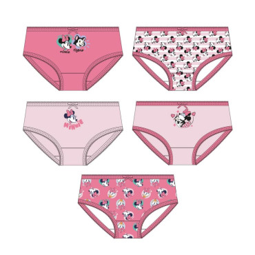 PACK BRAGUITAS SINGLE JERSEY 5 PIEZAS MINNIE