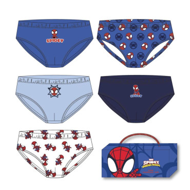 PACK CALZONCILLOS SINGLE JERSEY 5 PIEZAS SPIDEY