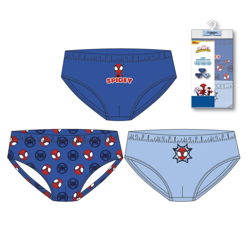 PACK CALZONCILLOS SINGLE JERSEY 3 PIEZAS SPIDEY