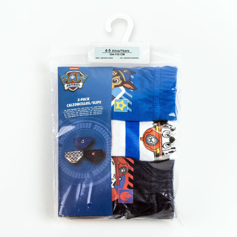 PACK CALZONCILLOS SINGLE JERSEY 3 PIEZAS PAW PATROL