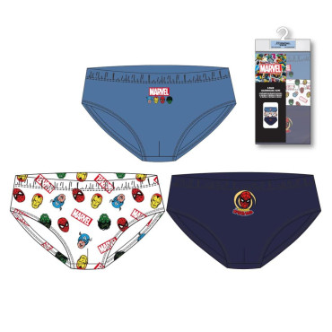 PACK CALZONCILLOS SINGLE JERSEY 3 PIEZAS MARVEL