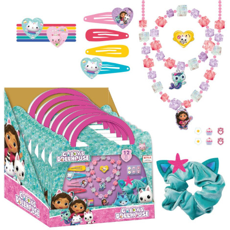 SET DE BELLEZA ACCESORIOS DISPLAY GABBY´S DOLLHOUSE