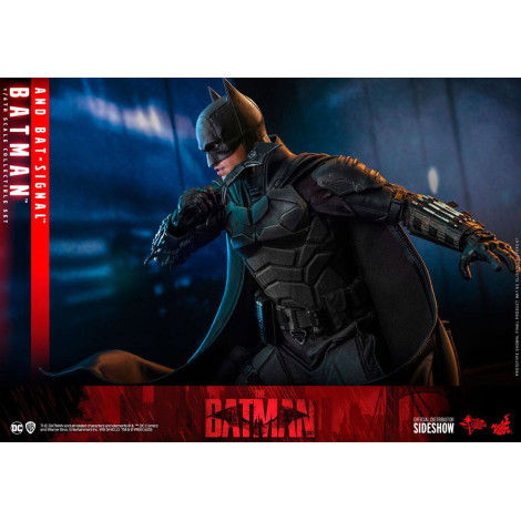 Movie Masterpiece 1/6 Batman com Bat-Sinal 31 Cm A Figura do Batman